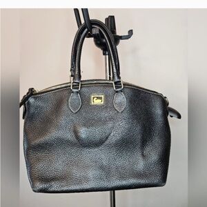 Dooney & Bourke Leather Satchel. 
Black. 
Domed Shape. 
In great condition